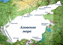 Азовское море - карта курортов Азовского побережья Азовское море - карта курортов Азовского побережья